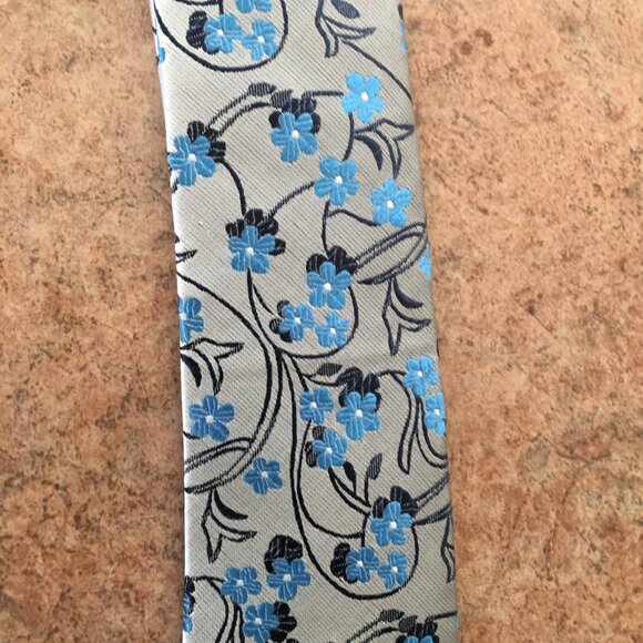 NWT Jason & Vogue silk floral tie - Picture 16 of 16